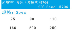 熱熔90 彎頭（對(duì)接頭）