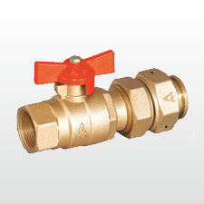 Q11F-16T 黃銅水表接管球閥